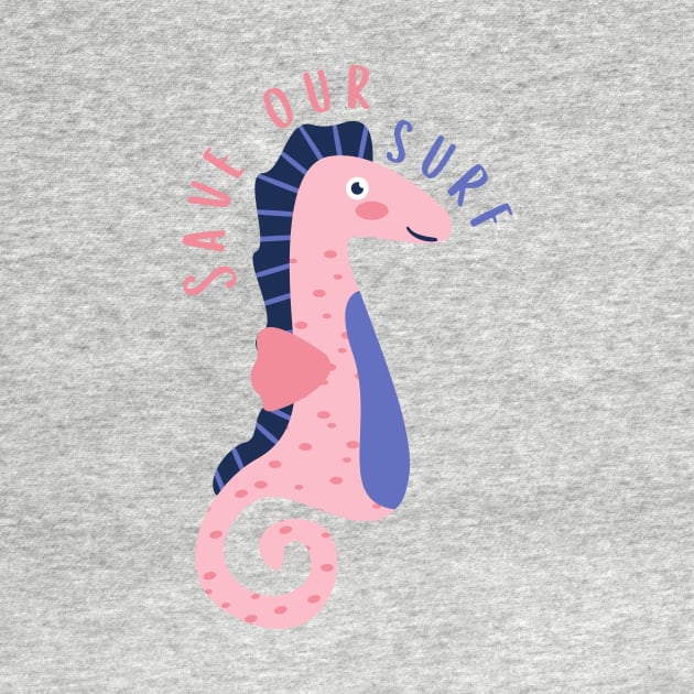 Seahorse Save Our Surf by casualism